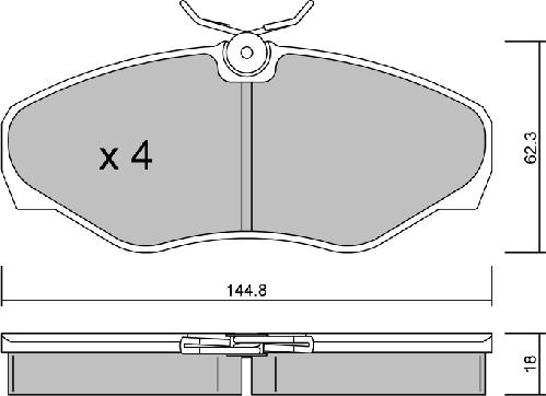 AISIN BPNI-1006 - Fren Balata Seti, Diskli Fren parcadolu.com