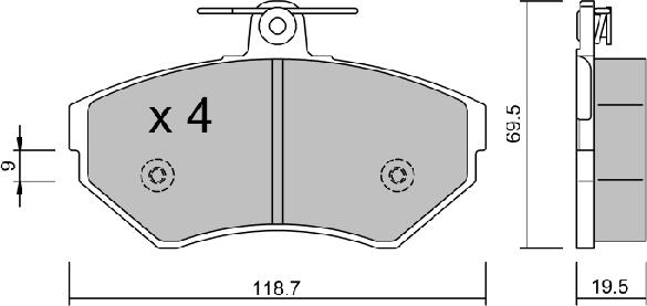 Aisin BPVW-1013 - Fren Balata Seti, Diskli Fren parcadolu.com