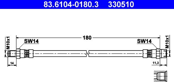 ATE 83.6104-0180.3 - Fren Hortumu parcadolu.com