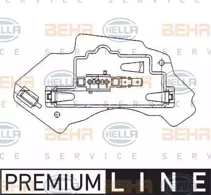 BEHR HELLA Service 5HL 351 321-131 - Fan Kontrol Ünitesi, Klima Şalteri parcadolu.com