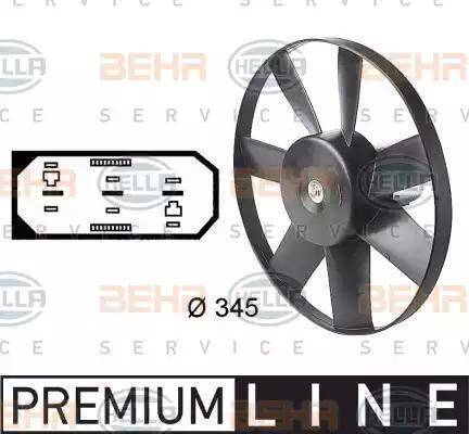 BEHR HELLA Service 8EW 009 144-591 - Fan Motoru, Motor Soğutması parcadolu.com