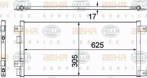 BEHR HELLA Service 8FC 351 305-681 - Klima Radyatörü / Kondansatör parcadolu.com