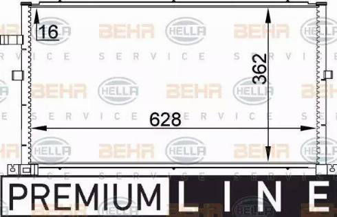 BEHR HELLA Service 8FC 351 300-321 - Klima Radyatörü / Kondansatör parcadolu.com