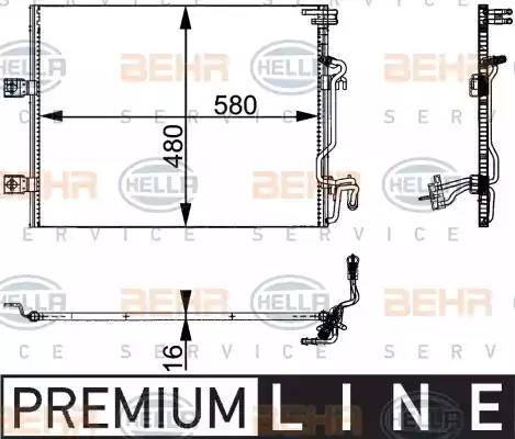 BEHR HELLA Service 8FC 351 301-611 - Klima Radyatörü / Kondansatör parcadolu.com