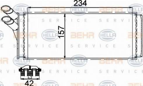 BEHR HELLA Service 8FH 351 311-424 - Kalorifer Radyatörü parcadolu.com