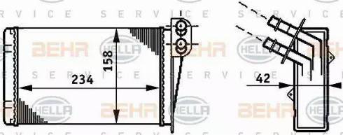 BEHR HELLA Service 8FH 351 311-031 - Kalorifer Radyatörü parcadolu.com