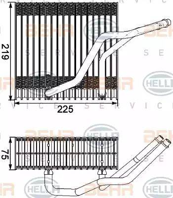 BEHR HELLA Service 8FV 351 210-541 - Evaporatör, Klima Sistemi parcadolu.com