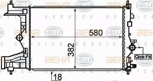 BEHR HELLA Service 8MK 376 910-341 - Motor Su Radyatörü parcadolu.com