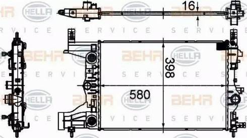 BEHR HELLA Service 8MK 376 749-851 - Motor Su Radyatörü parcadolu.com