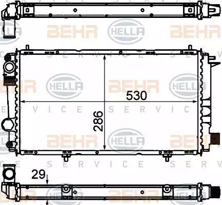 BEHR HELLA Service 8MK 376 715-441 - Motor Su Radyatörü parcadolu.com