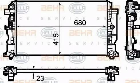 BEHR HELLA Service 8MK 376 782-054 - Motor Su Radyatörü parcadolu.com