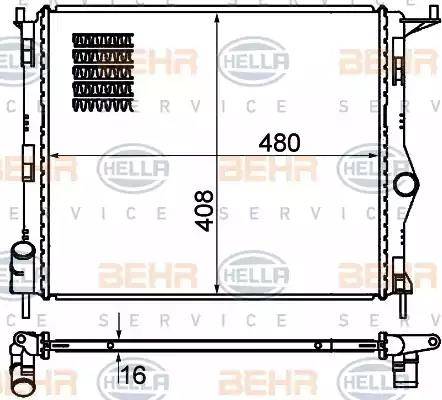 BEHR HELLA Service 8MK 376 787-351 - Motor Su Radyatörü parcadolu.com