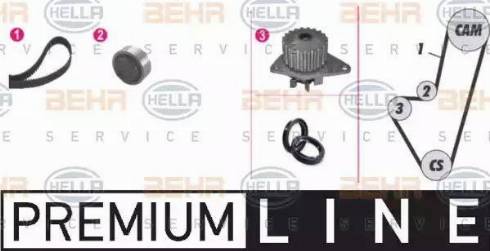 BEHR HELLA Service 8MP 376 800-811 - Devirdaim + Triger Kayışı Seti parcadolu.com