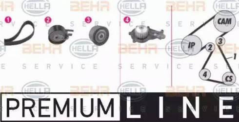 BEHR HELLA Service 8MP 376 811-861 - Devirdaim + Triger Kayışı Seti parcadolu.com