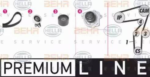 BEHR HELLA Service 8MP 376 812-811 - Devirdaim + Triger Kayışı Seti parcadolu.com