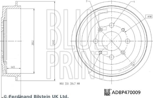 Blue Print ADBP470009 - Fren Kampanası parcadolu.com