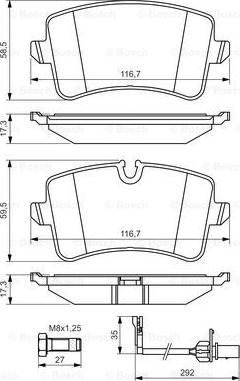 BOSCH 0 986 494 446 - FREN BALATASI AUDI parcadolu.com