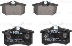 BOSCH 0 986 494 597 - ARKA FREN BALATASI MEGANE II A3 GOLF PASSAT II.III.IV VENTO JETTA II OCTAVIA CORDOBA IBIZA TOLEDO P4 parcadolu.com