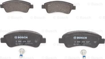 BOSCH 0 986 494 027 - Fren Balata Seti, Diskli Fren parcadolu.com