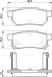 BOSCH 0 986 494 128 - Fren Balata Seti, Diskli Fren parcadolu.com