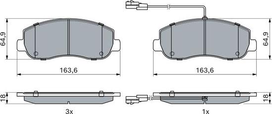 BOSCH 0 986 494 894 - Fren Balata Seti, Diskli Fren parcadolu.com