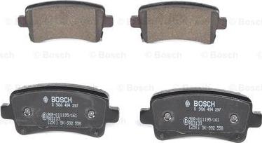 BOSCH 0 986 494 297 - ARKA FREN BALATASI INSIGNIA A 09> 17 parcadolu.com