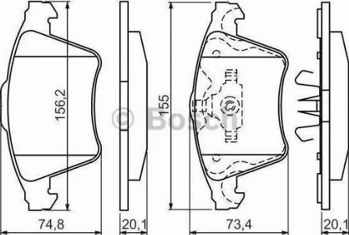 BOSCH 986424779 - Fren Balata Seti, Diskli Fren parcadolu.com