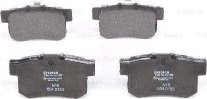 BOSCH 0 986 494 233 - ARKA FREN BALATASI HONDA ACCORD 03-> CRV II 2.2 CTDI 02-06 GD3438 parcadolu.com