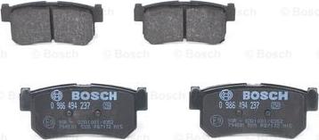 BOSCH 0 986 494 237 - FREN BALATASI ARKA SSANGYONG  ACTYON 08-12-KYRON 08-12-REXTON 06-12    parcadolu.com