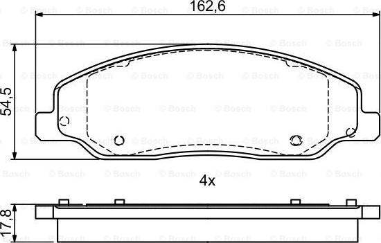 BOSCH 0 986 495 406 - Fren Balata Seti, Diskli Fren parcadolu.com