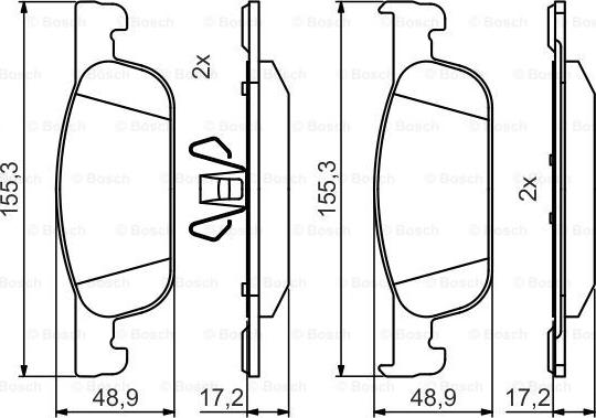 BOSCH 0 986 495 424 - Fren Balata Seti, Diskli Fren parcadolu.com