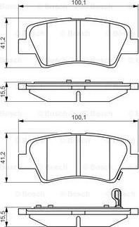 BOSCH 0 986 495 351 - ARKA FREN BALATASI HYUNDAI ACCENT BLUE 11-> ELANTRA 11-> I40 11-> I30 11-> OPTIMA 11-15 RIO 11-> CEED 11-> SOUL 14->  SPORTAGE 1 parcadolu.com