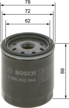 BOSCH 0 986 452 044 - YAG FILTRESI TOYOTA COROLLA 1.4 D4D 2004-2010 AURIS 1.4 D4D 2007-2010 HILUX VIGO 2006-> parcadolu.com