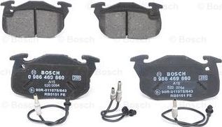 BOSCH 0 986 469 860 - Fren Balata Seti, Diskli Fren parcadolu.com