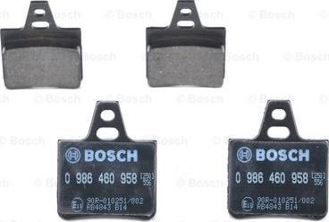 BOSCH 0 986 460 958 - Fren Balata Seti, Diskli Fren parcadolu.com