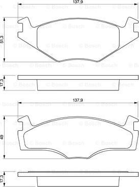 BOSCH 0 986 461 106 - Fren Balata Seti, Diskli Fren parcadolu.com