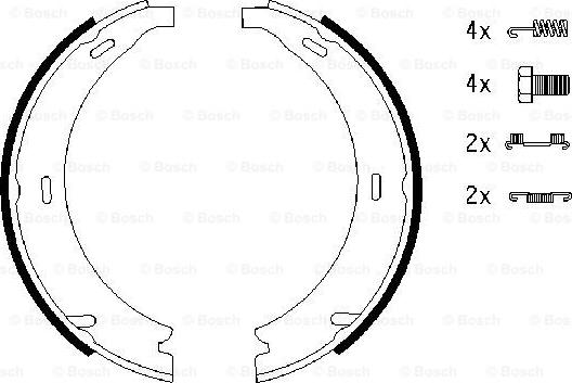 BOSCH 0 986 487 543 - EL FREN BALATASI MERCEDES W124-168-201-202-210 981010328 parcadolu.com