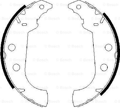 BOSCH 0 986 487 243 - Fren Pabuç Takımı parcadolu.com