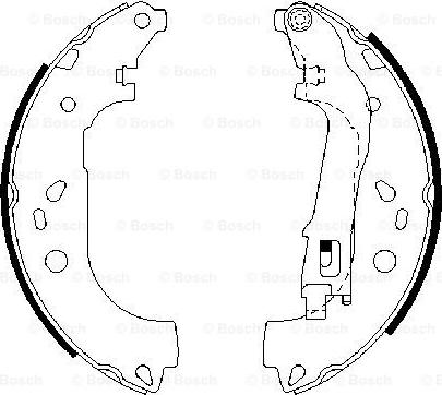 BOSCH 0 986 487 717 - ARKA FREN BALATASI PABUC DOBLO II III IDEA ALBEA 1.3 - 1.4 - 1.6 - 1.9 parcadolu.com