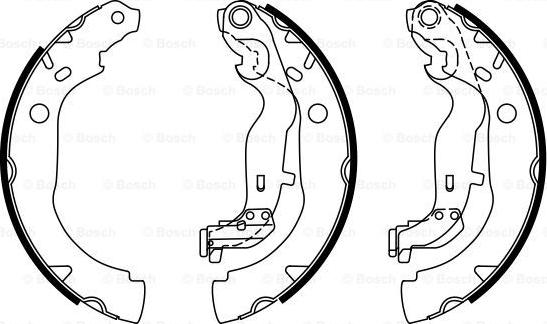 BOSCH 0 986 487 774 - ARKA FREN BALATASI PABUCLU DUSTER 4X4 LOGAN CLIO II 1.2 1.2 16V 1.4 1.4 16V 1.5DCI 1.6 16V 1.9D 1.9DTI 09 - 99> P301 P208 C ELYS parcadolu.com