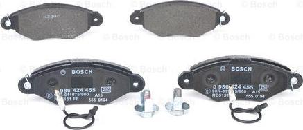 BOSCH 0 986 424 455 - Fren Balata Seti, Diskli Fren parcadolu.com