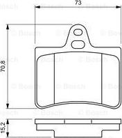 BOSCH 0 986 424 580 - ARKA FREN BALATASI C5 1.8 16V.2.0 16V.2.0 2.2 HDI.3.0 V6 03 - 01> parcadolu.com