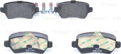 BOSCH 0 986 424 646 - FREN BALATASI ARKA  OPEL   ASTRA G - ZAFIRA 05 - COMBO  C - KIA  VENGA  parcadolu.com