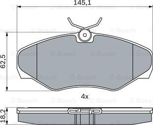 BOSCH 0 986 424 636 - ON FREN BALATASI TRAFIC II VIVARO 01> parcadolu.com