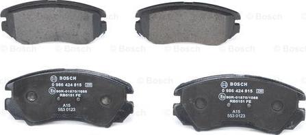 BOSCH 0 986 424 815 - BALATA FREN ON-HYUNDAI  TUCSON 04-10-KIA  SPORTAGE 04-08-SONATA 04-  parcadolu.com