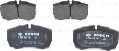 BOSCH 0 986 424 750 - ARKA DISK BALATA TAKIMI TRANSIT V347 JUMBO 3.2TDCI 200PS 07>14 ARKA CIFT TEKER - IVECO DAILY III 29 L 14 IV - V 99> parcadolu.com