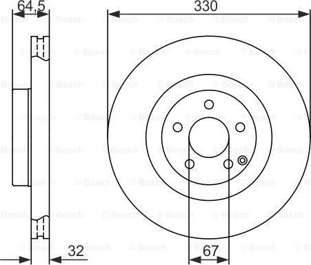 BOSCH 0 986 479 415 - FREN DISKI ON W211 02>08 S211 03>09 R230 01>12 parcadolu.com