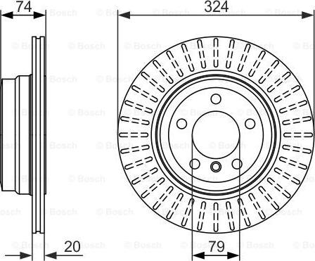 BOSCH 0 986 479 671 - Fren Diski parcadolu.com