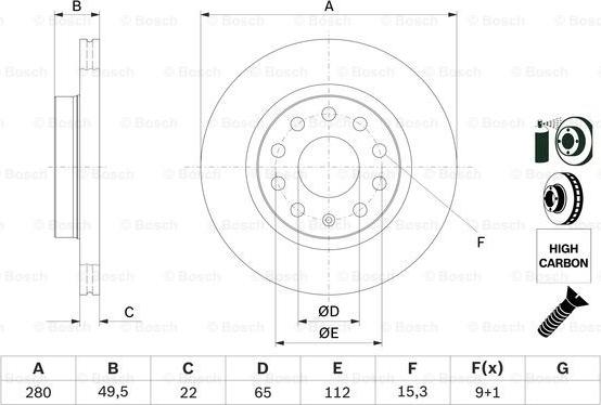 BOSCH 0 986 479 098 - FREN AYNASI ON parcadolu.com