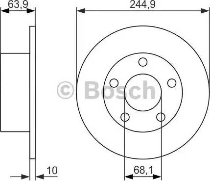 BOSCH 0 986 479 834 - Fren Diski parcadolu.com